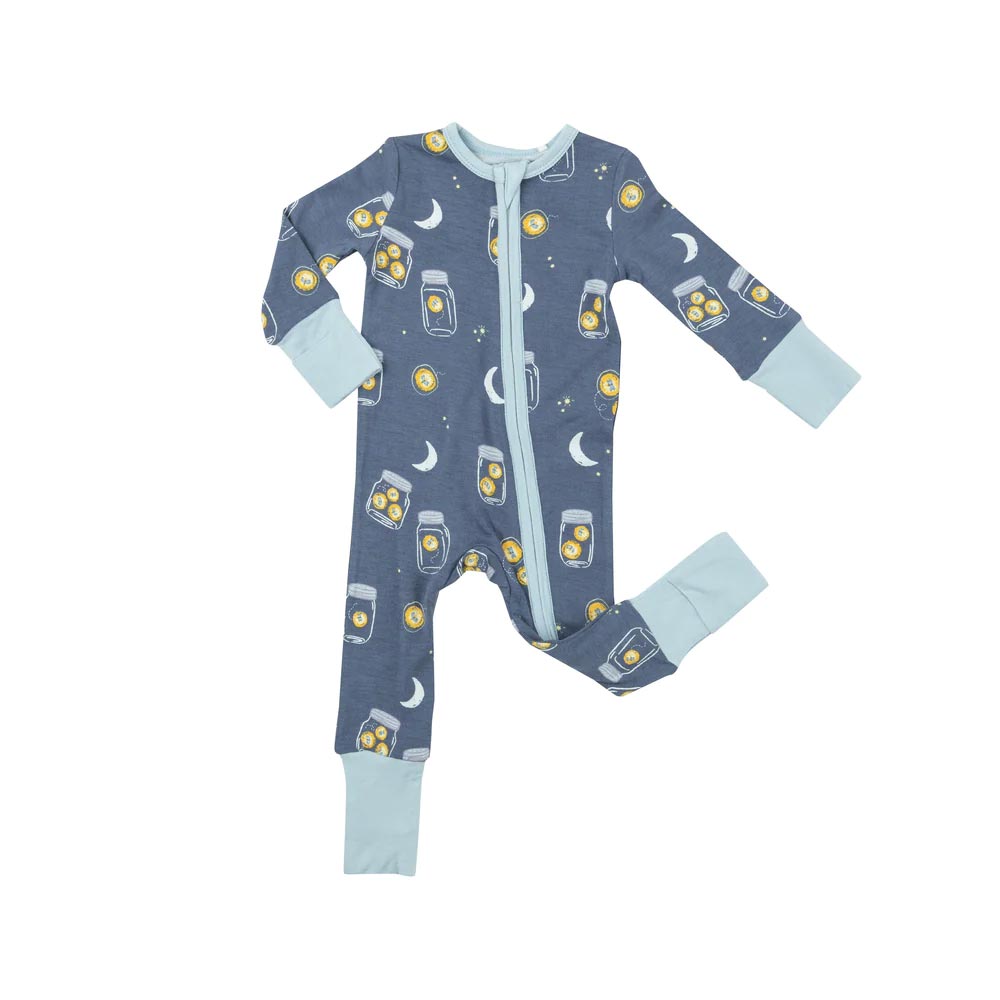 Angel Dear 2-Way Zipper Romper - Fireflies