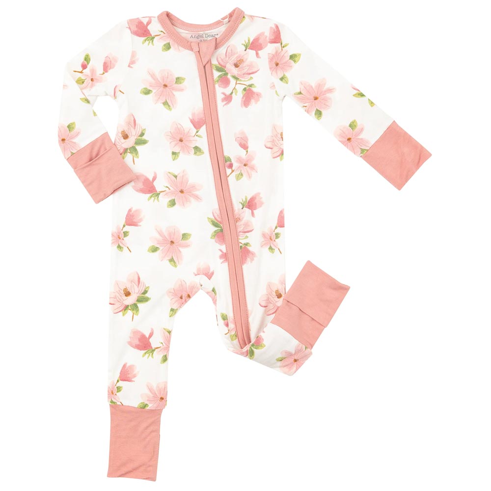 Angel Dear 2-Way Zipper Romper - Sweet Magnolias (Size 18-24m)