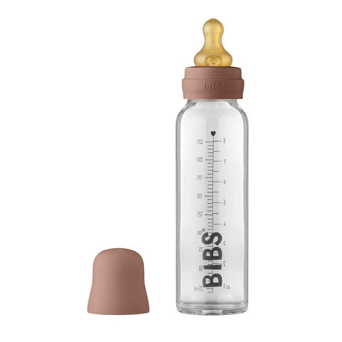 *Bibs Baby Glass Bottle Complete Set - 225mL *Medium Flow*