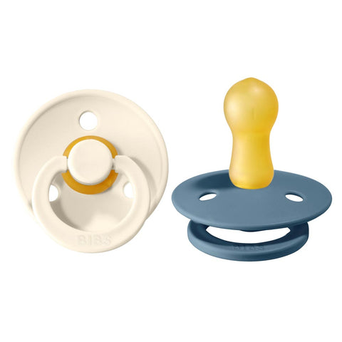 Ivory & Petrol Bibs Colour Latex Pacifiers - Lagoon Baby + Toy Shoppe