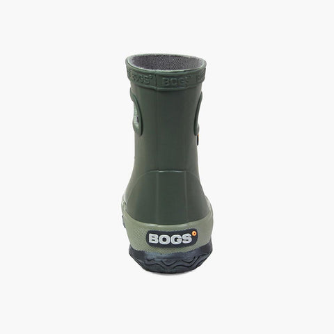 Bogs Skipper Solid Kids Rainboots - Dark Green