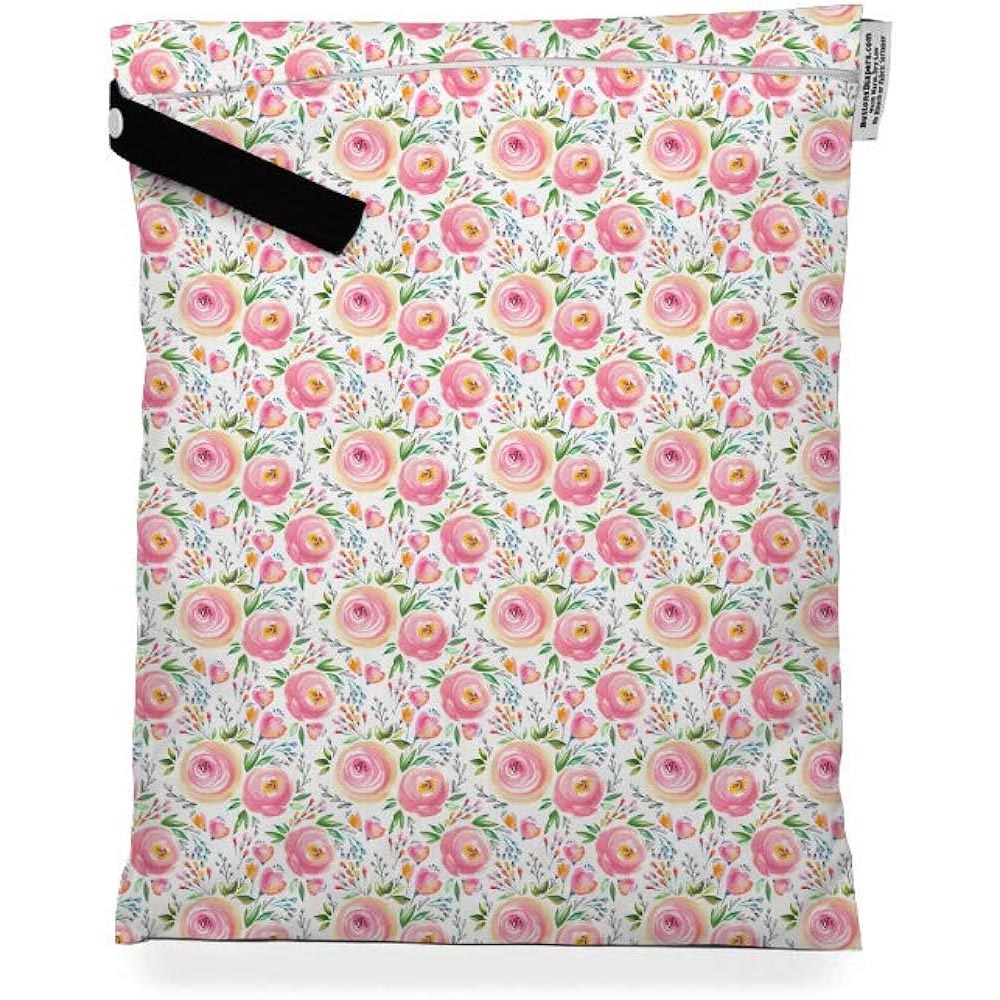 Flourish Buttons Medium Wet Bag - Lagoon Baby + Toy Shoppe