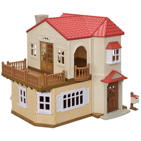 *Calico Critters Red Roof Country Home with Secret Attic Playroom