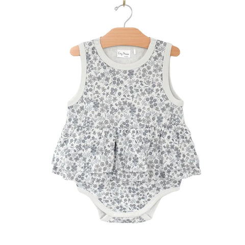 City Mouse Skirted Tank Bodysuit - Calico Floral (Size 12-18m) *CLEARANCE*