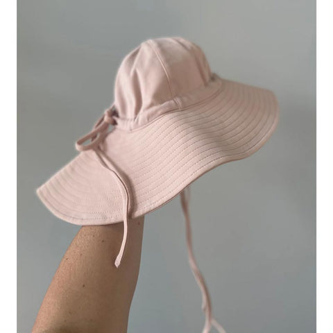 Current Tyed Long Brim Water Bucket Hat - Blush