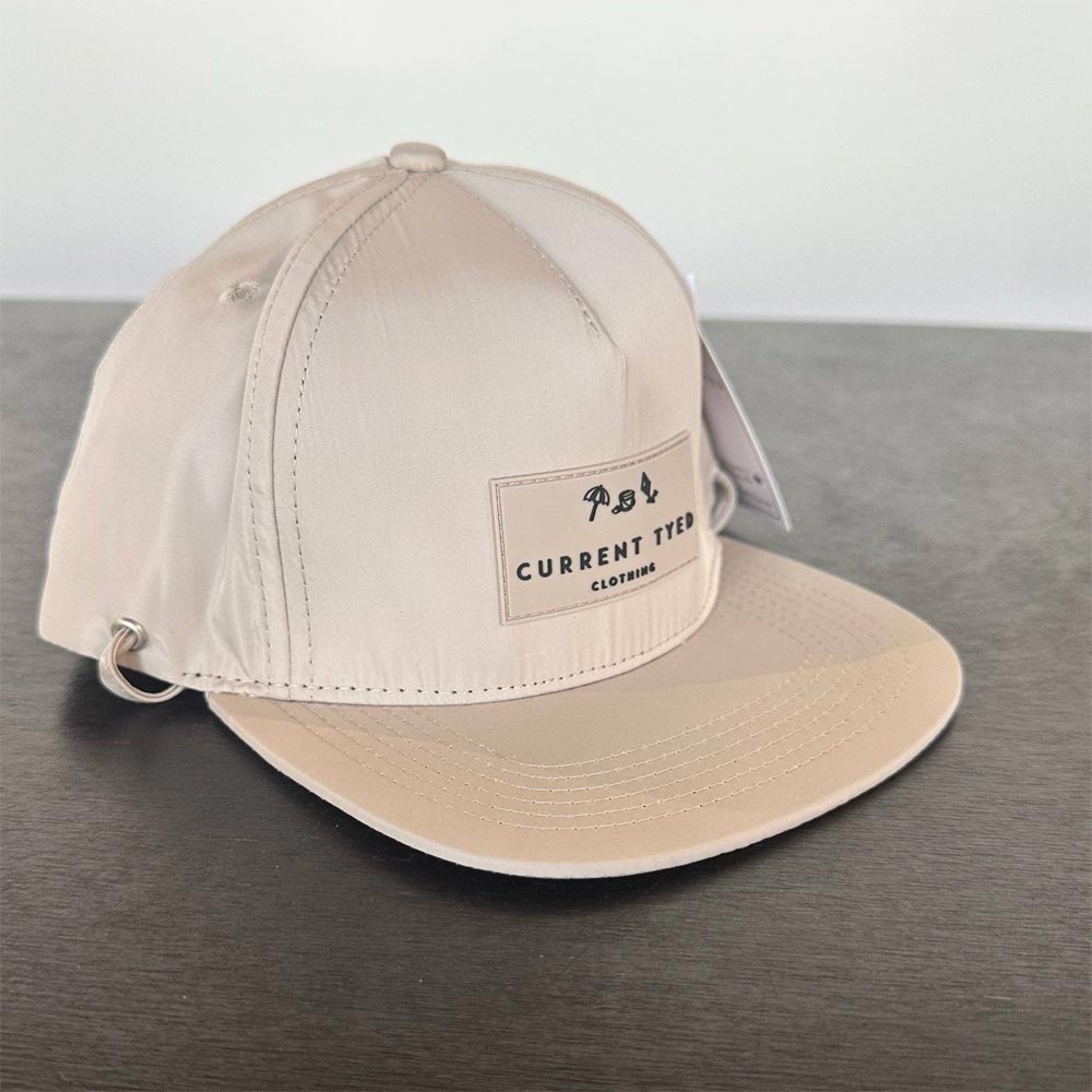 Current Tyed Classic Waterproof Snapback Hat - Beige Tonal