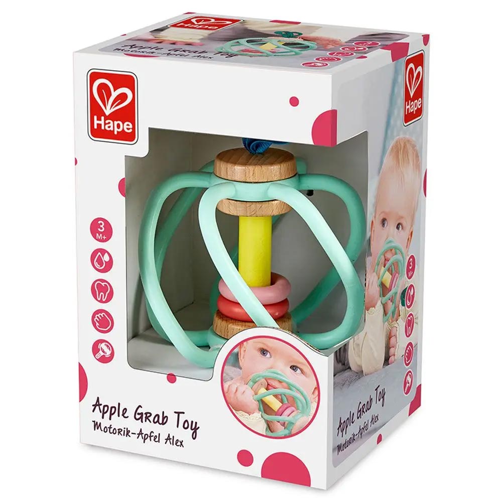 *Hape Apple Grab Teether Baby Toy