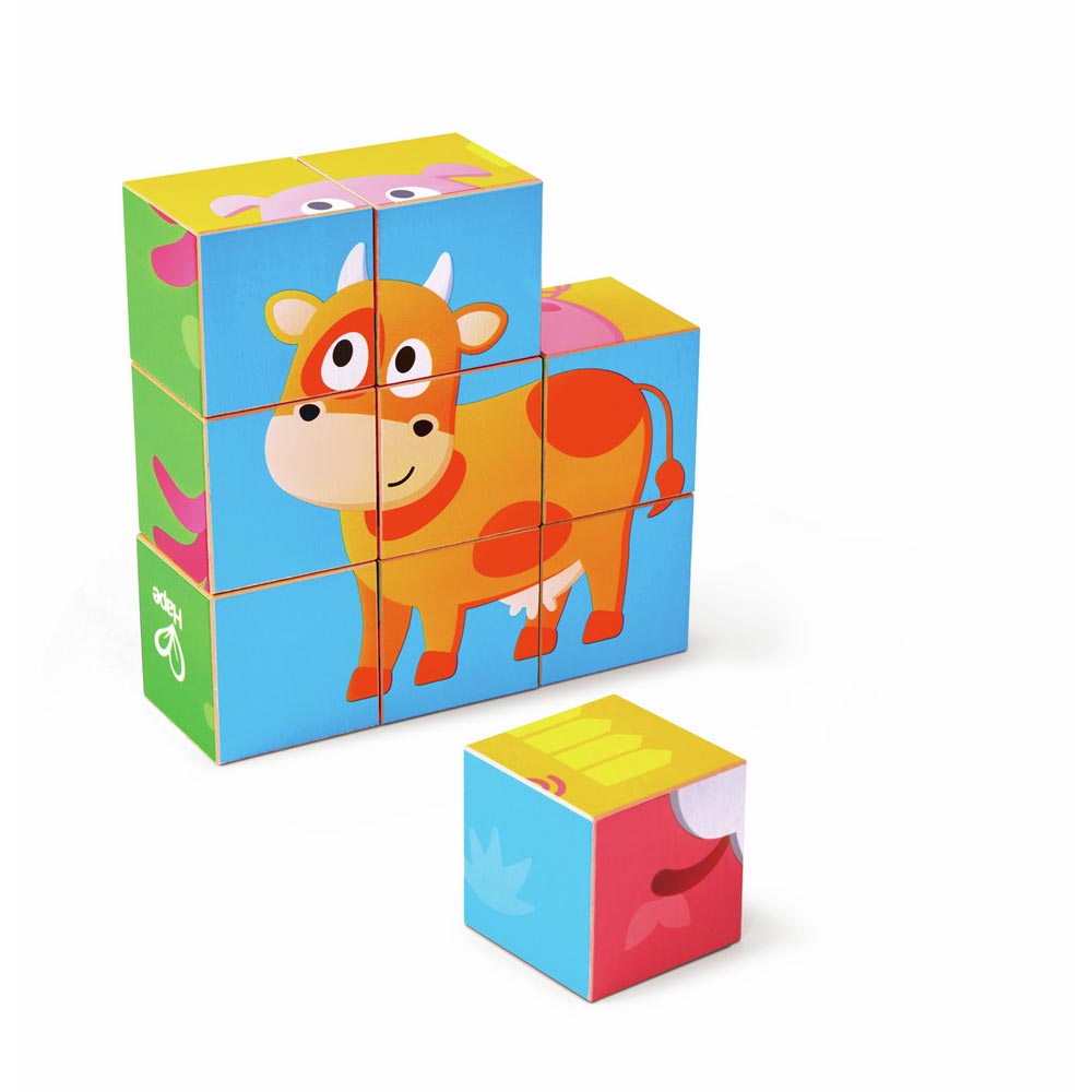 *Hape Farm Animals Block Puzzle