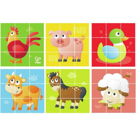 *Hape Farm Animals Block Puzzle