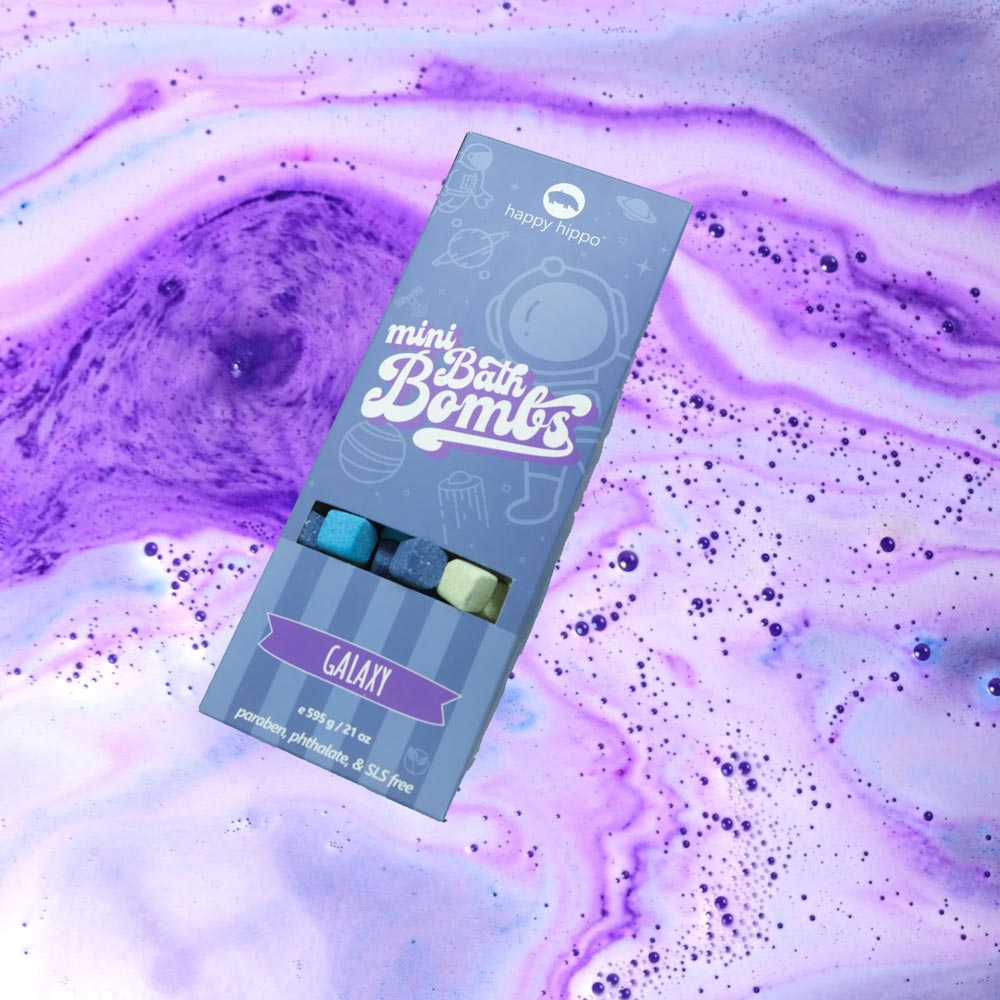 *Happy Hippo Galaxy Mini Bath Bombs