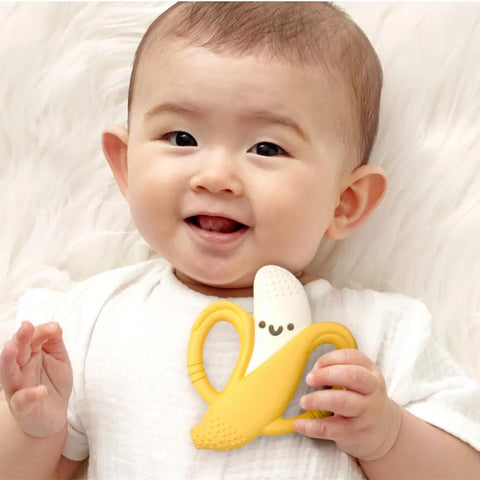 Itzy Ritzy Chew Crew Silicone Handle Teether - Beckett the Banana