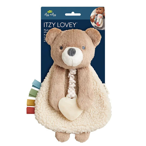 *Itzy Ritzy Itzy Lovey Plush & Silicone Teether Toy - Theo the Bear