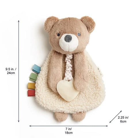 *Itzy Ritzy Itzy Lovey Plush & Silicone Teether Toy - Theo the Bear