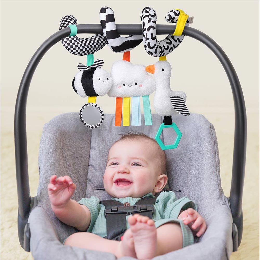 *Itzy Ritzy Bitzy Bespoke Car Seat Spiral Activity Toy - High Contrast