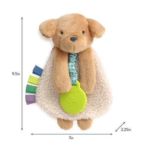 *Itzy Ritzy Itzy Lovey Plush & Silicone Teether Toy - Trevor the Puppy