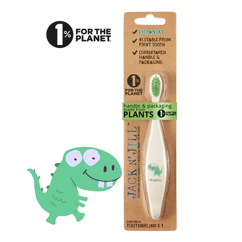 *Jack N' Jill Bio Toothbrush (TM) Compostable & Biodegradable Handle