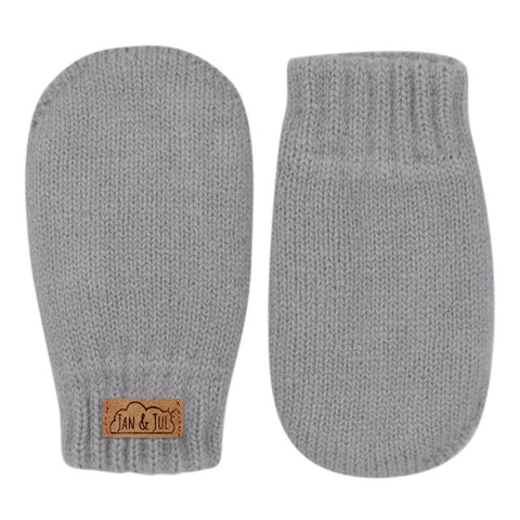 Jan & Jul Knit Mittens - Grey