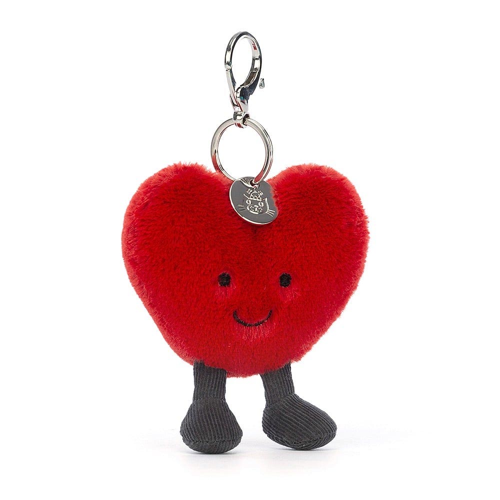 *Jellycat Amuseables Heart Bag Charm - 6"