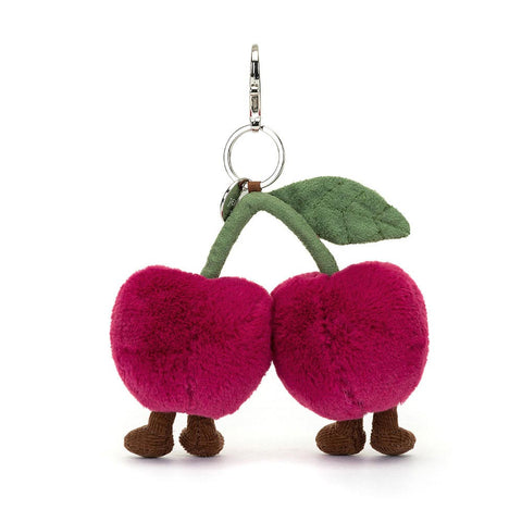 *Jellycat Amuseables Cherries Bag Charm - 6"