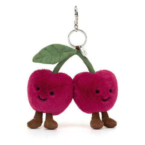 *Jellycat Amuseables Cherries Bag Charm - 6"