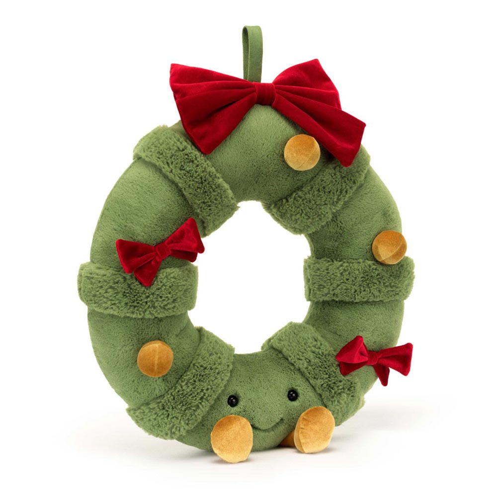 *Jellycat Amuseables Decorated Christmas Wreath - 17"