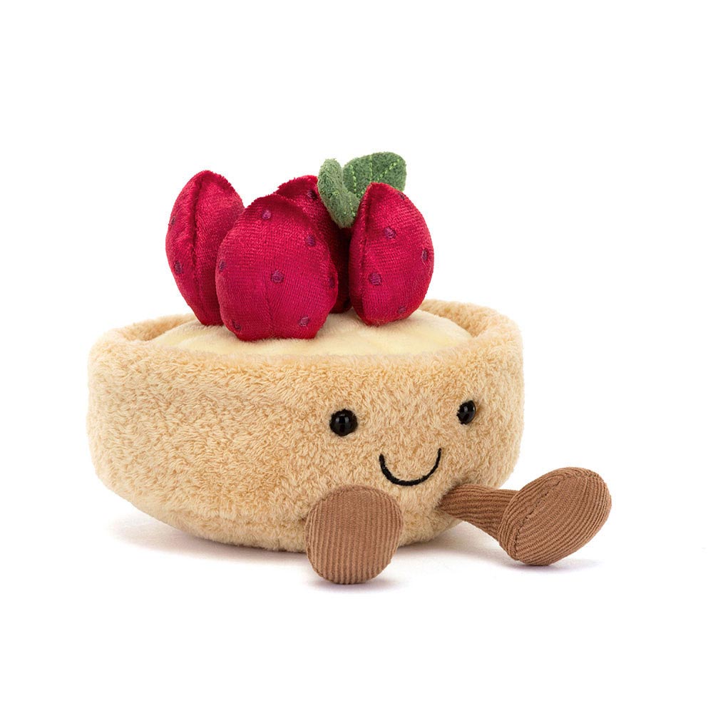 *Jellycat Amuseables Fleurette Tarte Aux Fraises - 4"