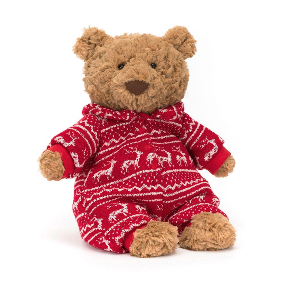 *Jellycat Bartholomew Bear Winter Pajamas - 10"