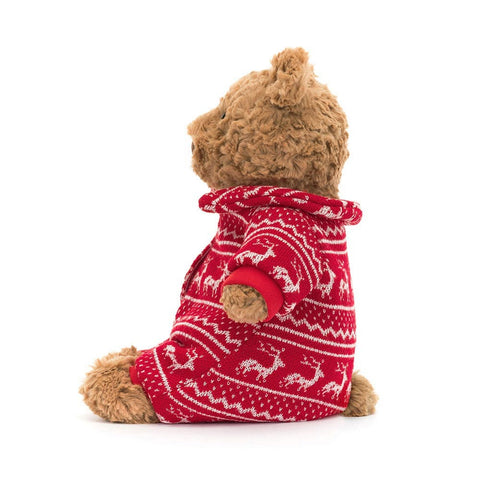 *Jellycat Bartholomew Bear Winter Pajamas - 10"