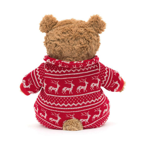 *Jellycat Bartholomew Bear Winter Pajamas - 10"