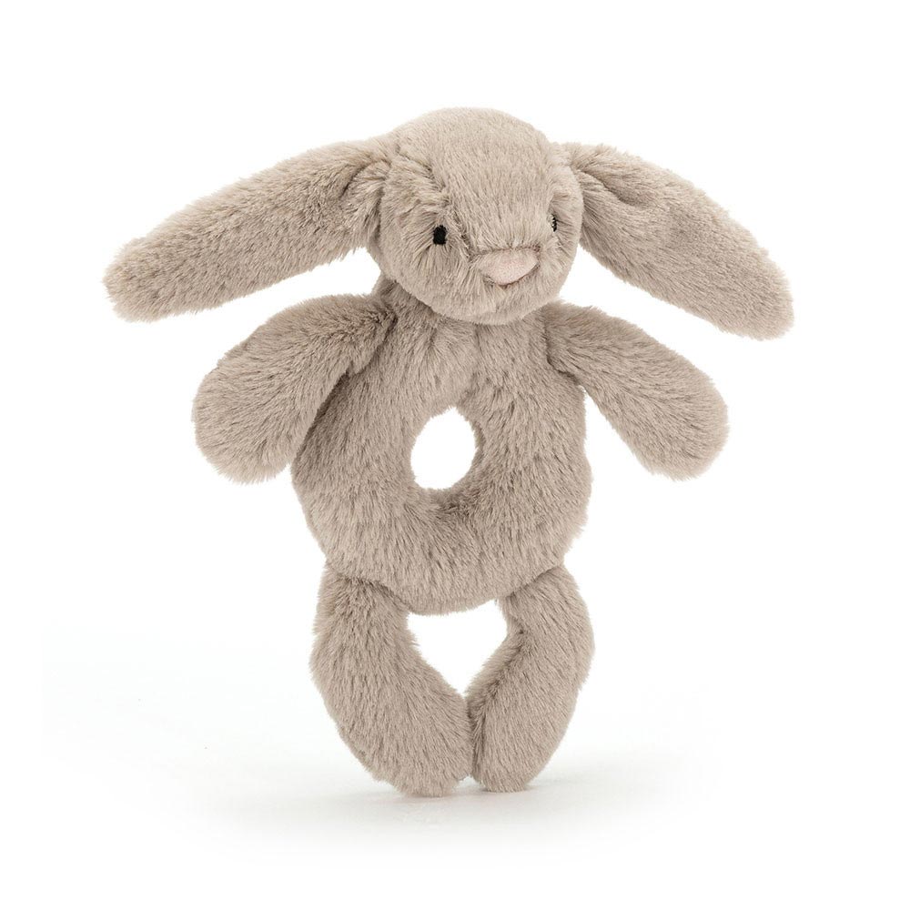 *Jellycat Bashful Beige Bunny Ring Rattle