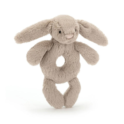 *Jellycat Bashful Beige Bunny Ring Rattle