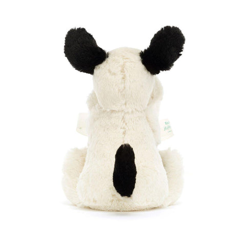 *Jellycat Bashful Black & Cream Puppy Soother