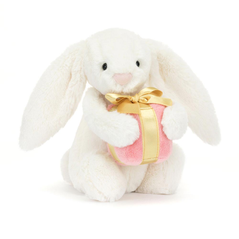 *Jellycat Bashful Bunny with Present - 7"