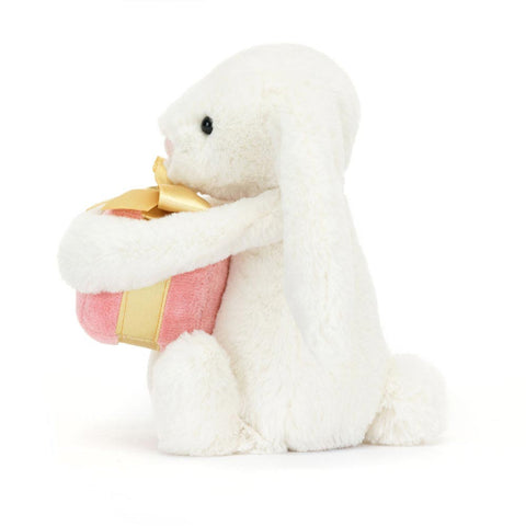 *Jellycat Bashful Bunny with Present - 7"