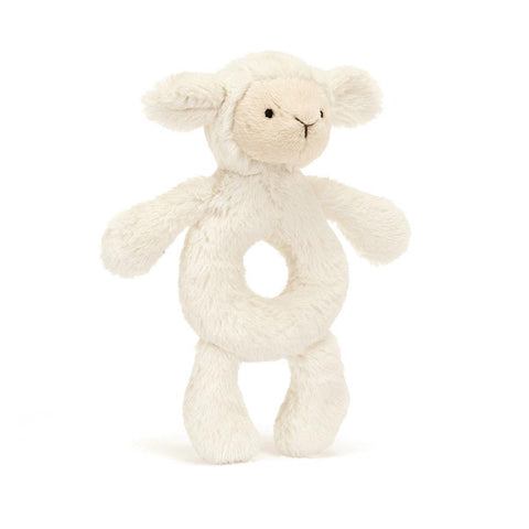 *Jellycat Bashful Lamb Ring Rattle