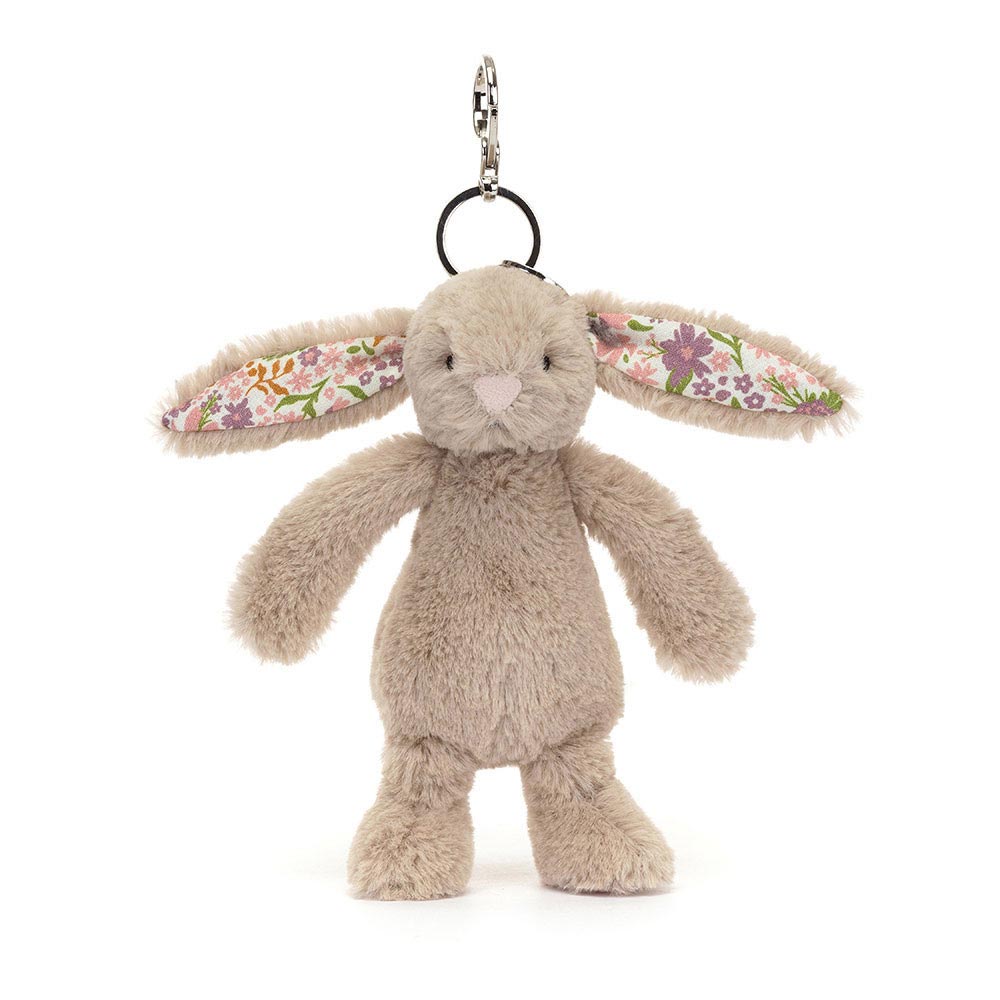 *Jellycat Blossom Beige Bunny Petal Bag Charm - 7"