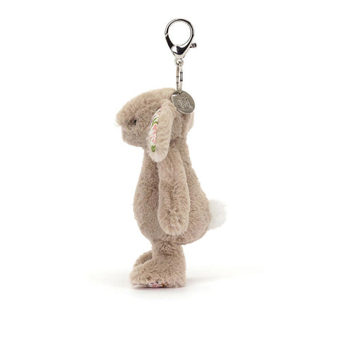 *Jellycat Blossom Beige Bunny Petal Bag Charm - 7"