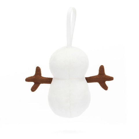 *Jellycat Festive Folly Snowman Ornament - 3"