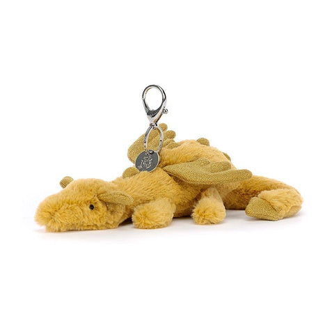 *Jellycat Golden Dragon Bag Charm - 8"