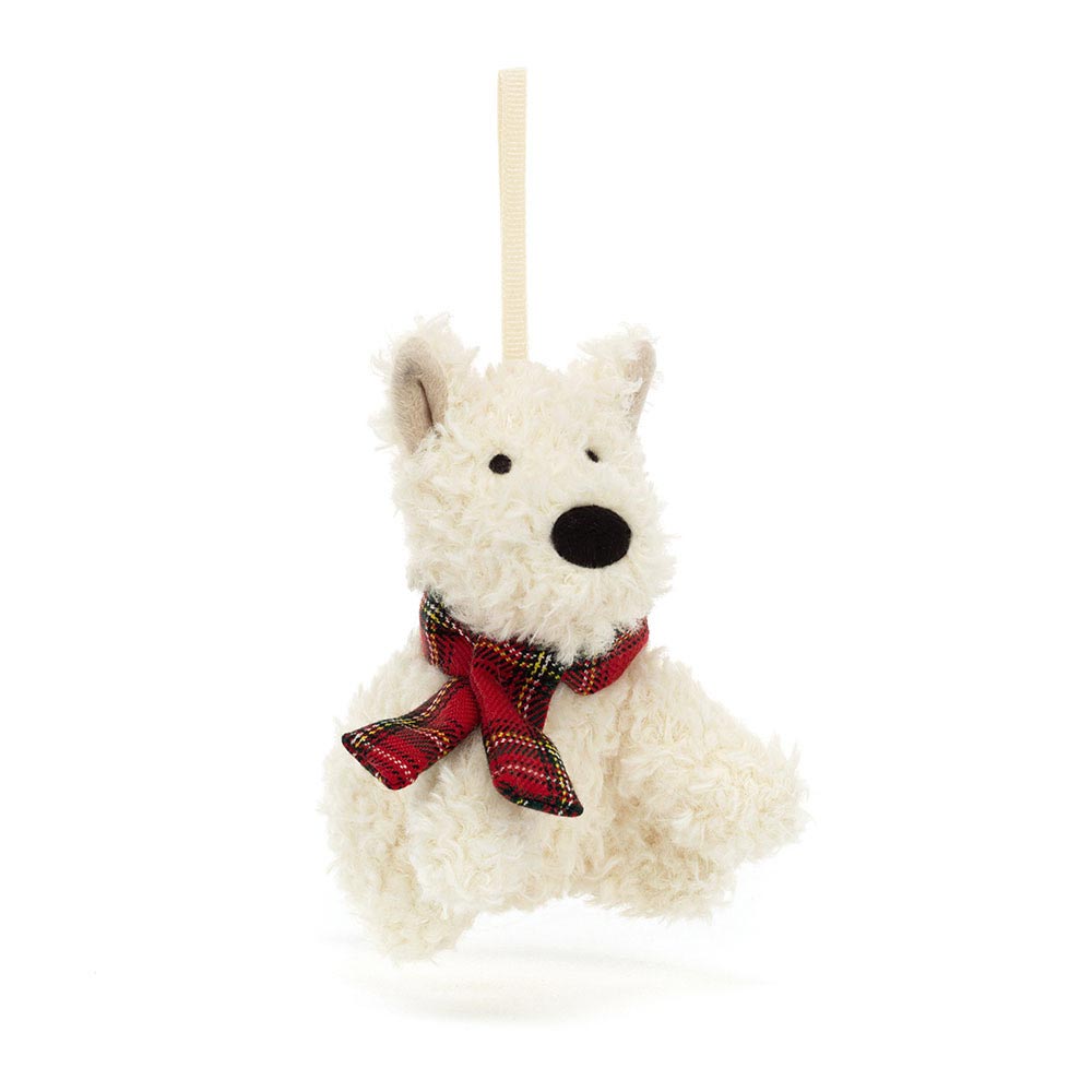 *Jellycat Munro Scottie Dog Ornament - 4"