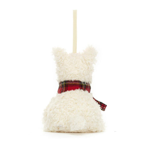 *Jellycat Munro Scottie Dog Ornament - 4"