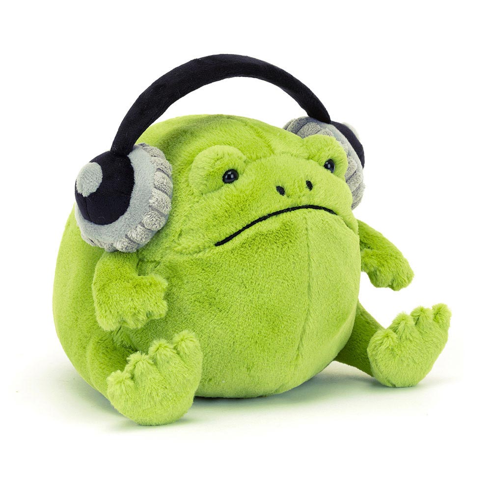 *Jellycat Ricky Rain Frog Headphones - 7"