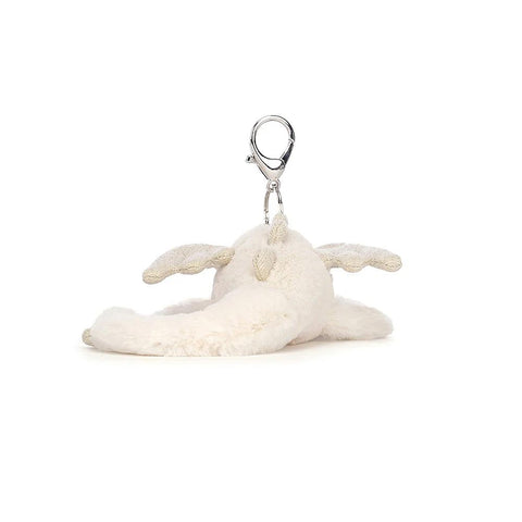 *Jellycat Snow Dragon Bag Charm - 8"