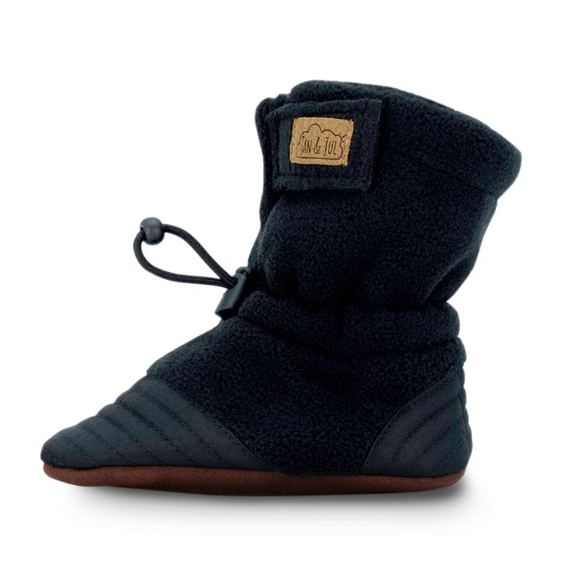 Jan & Jul Baby Stay-Put Cozy Booties - Black (Size 18-24m) *CLEARANCE*