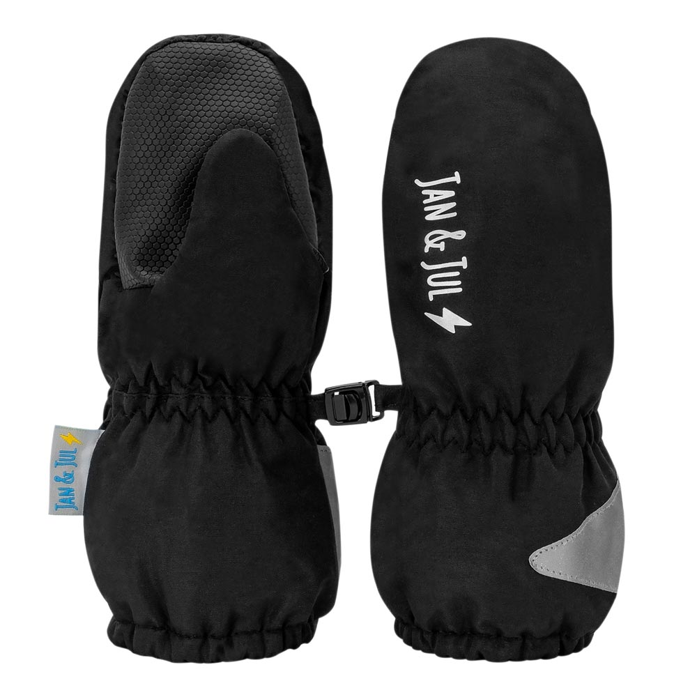 Jan & Jul Kids Rain Mittens - Black