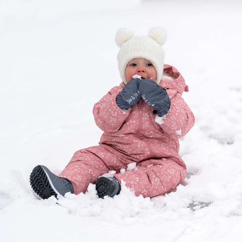 Jan & Jul Kids Rain Mittens - Heather Grey