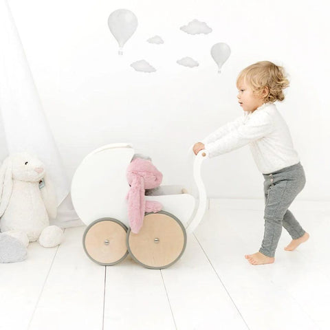 *Kinderfeets Pram & Walker - White