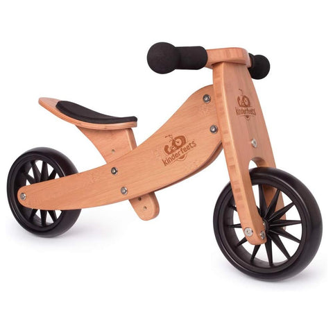 *Kinderfeets 2-in-1 Tiny Tot Balance Bike - Bamboo