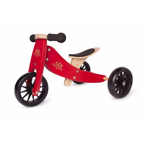 *Kinderfeets 2-in-1 Tiny Tot Balance Bike - Cherry Red