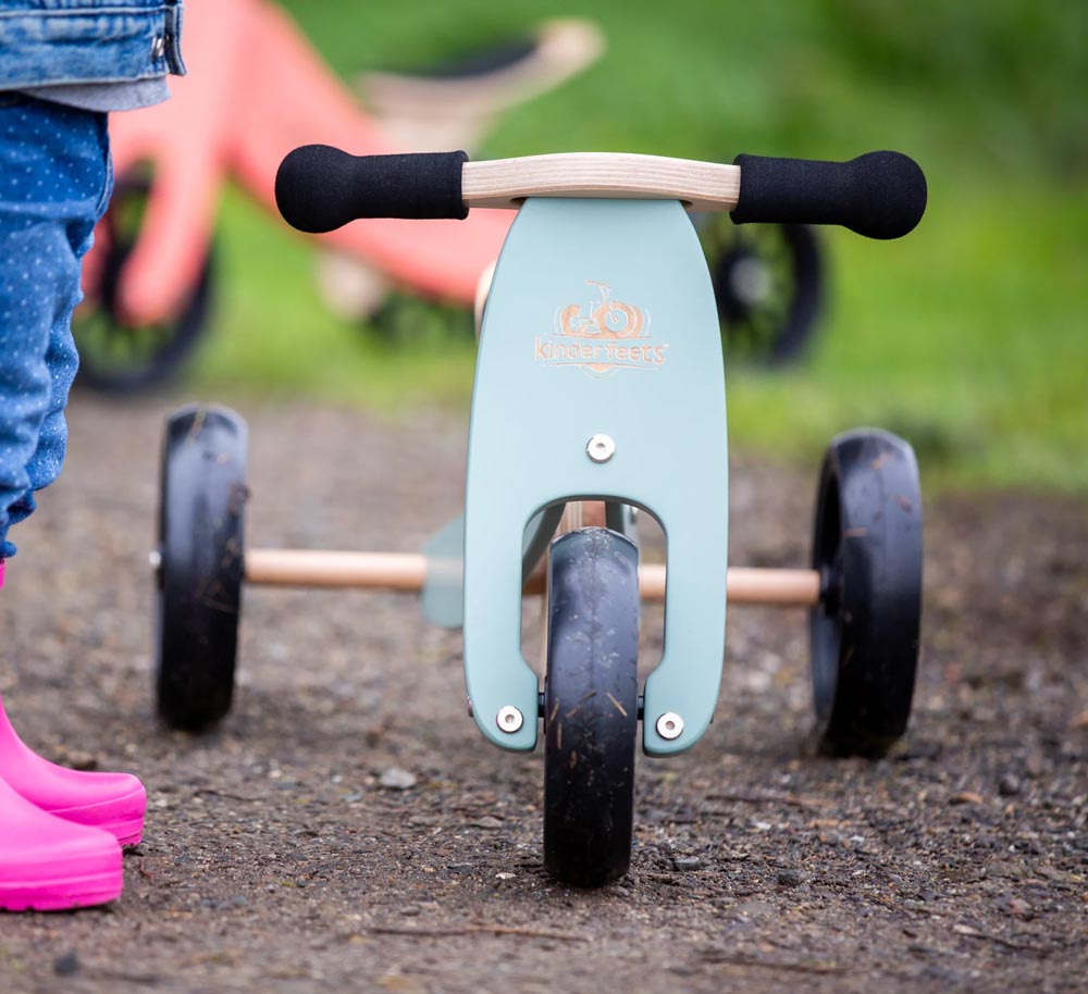 *Kinderfeets 2-in-1 Tiny Tot Balance Bike - Sage